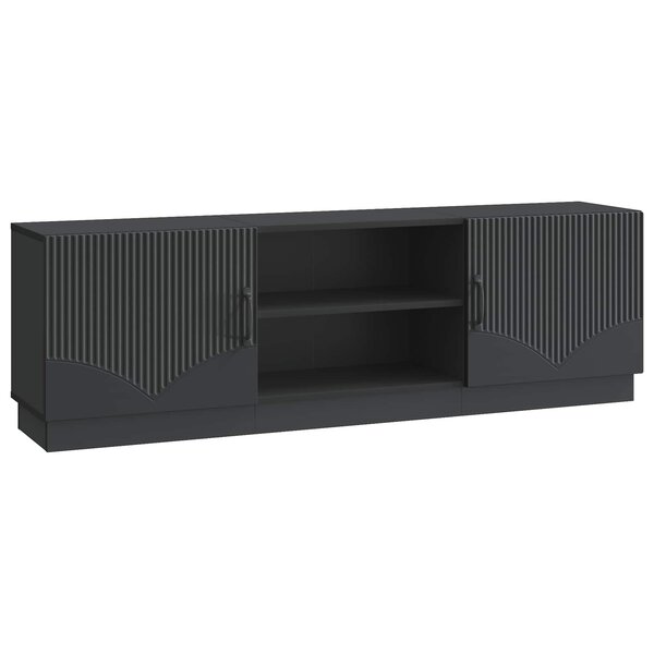 vidaXL Meuble TV Noir 150 x 31 x 47 cm Bois d'ingénierie