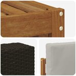vidaXL Ensemble de canapés d'extérieur 6 pc Naturel et gris clair