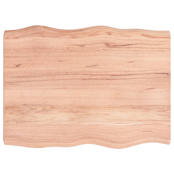 vidaXL Dessus de table bois massif traité bordure assortie