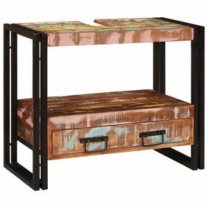 vidaXL Armoire de coiffeuse Multicolore Bois Recyclé Solide