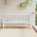 vidaXL Coussin de banc de jardin avec motif de feuilles - 180x50x4 cm  fabriqué en tissu Oxford