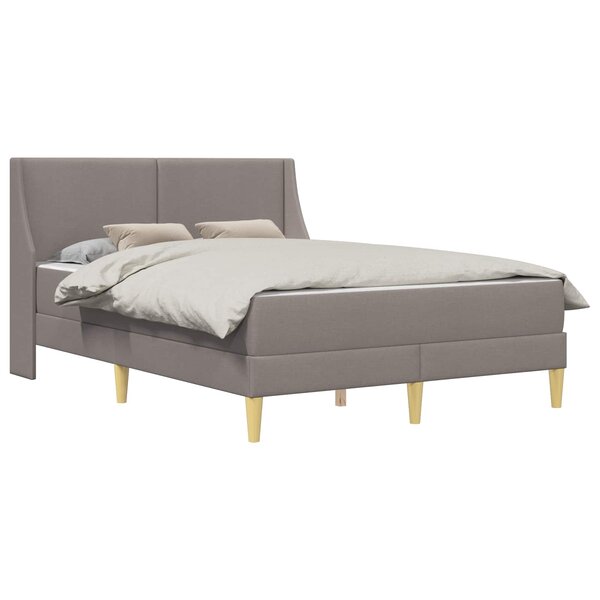 vidaXL Cadre de lit avec matelas 2 pc Housse amovible