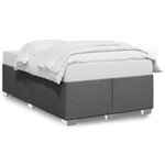 vidaXL Cadre de lit Gris foncé 120 x 200 cm Tissu