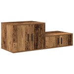 Armoire de stockage vidaXL en bois ancien 127x41x40 cm en bois reconstitué