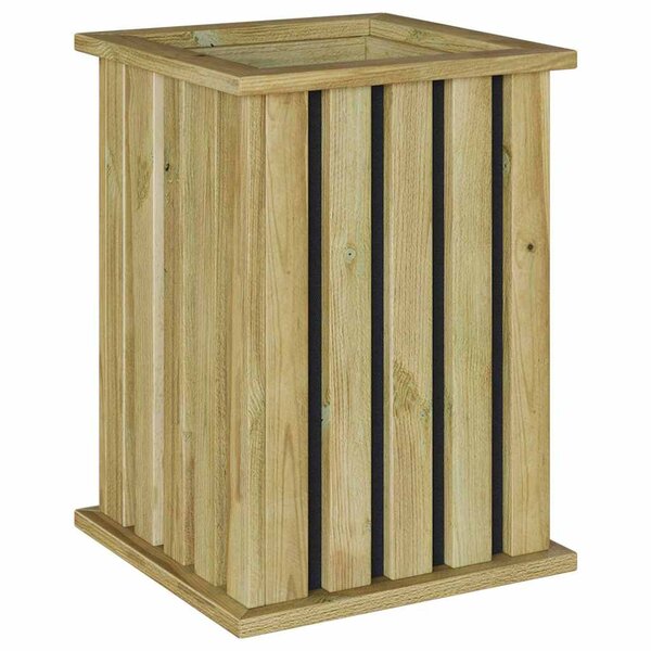 vidaXL Caisses de plantation Marron 33 x 33 x 45 cm Pinède imprégnée