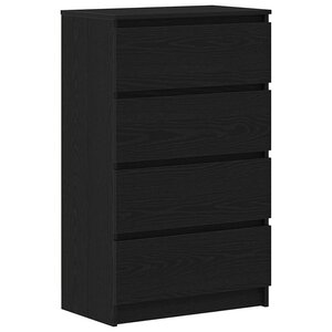 vidaXL Buffet chêne noir 60x35x98 5 cm bois d'ingénierie