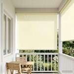 vidaXL Store enrouleur Protection UV Crème 200 x 140 cm Polyester