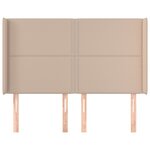 vidaXL Tête de lit avec oreilles Cappuccino 147x16x118/128 cm