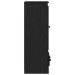 vidaXL Haut Armoire avec tiroir 3 Pièces Chêne noir Bois d'ingénierie