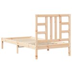 vidaXL Cadre de lit sans matelas 90x190 cm bois massif