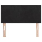 Tête de lit LED vidaXL Capitonnée en Velours Noir 80 cm