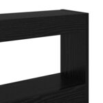 vidaXL Tête de lit Chêne noir 200 x 17 x 102 cm Bois d'ingénierie