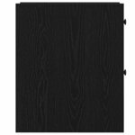 vidaXL Armoire étroite pour salle de bain Chêne noir 80 x 18 x 60 cm