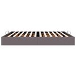 vidaXL Cadre de lit ottoman sans matelas gris 200x200 cm similicuir