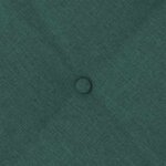 vidaXL Coussin de Dos Vert foncé 180 x 19 x 50 cm tissu