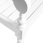 vidaXL Chaises Batavia lot de 2 blanc bois d'acajou massif
