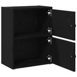 vidaXL Bibliothèque chêne noir 40x24x52 cm bois d'ingénierie