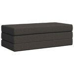 vidaXL Canapé-lit pliable 140 x 67 x 45 cm Gris foncé