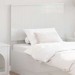 vidaXL Tête de lit Blanc Brillant 90 cm Bois d'ingénierie