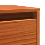 vidaXL Meuble mural Marron cire 100 x 30 x 35 cm Bois massif en pin