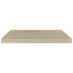vidaXL Étagère flottante murale chêne 60x23 5x3 8 cm MDF