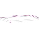 vidaXL Dessus de bureau 100x60x4 cm bois massif de hêtre