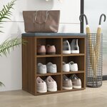 vidaXL Armoire à chaussures Chêne marron 52 5x30x50 cm