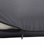vidaXL Coussin de Dos avec oreiller Gris 40 x 32 x 14 cm Polyester