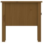 vidaXL Table d'appoint Marron miel 50x50x49 cm Bois massif de pin