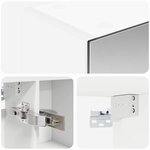 vidaXL Armoire Miroir de Salle de Bain Blanc 70 x 14 5 x 70 cm