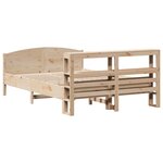 vidaXL Cadre de lit sans matelas 120x190 cm bois de pin massif