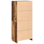 vidaXL Garde-robe vieux bois 80x52x180 cm bois d'ingénierie