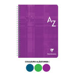 CLAIREFONTAINE  Répertoire reliure intégrale 17x22 100p séyès couleur aléatoire