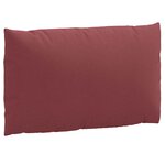 vidaXL Coussins de palette lot de 2 rouge bordeaux mélangé tissu