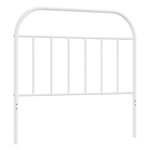 vidaXL Tête de lit de remplacement métal blanc 100 cm