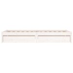 vidaXL Cadre de lit sans matelas avec tiroirs blanc 100x200 cm