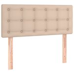 vidaXL Sommier à lattes de lit avec matelas et LED Cappuccino 80x200cm
