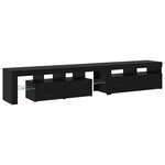 vidaXL Meubles TV 2 Pièces Chêne noir 290 x 36.5 x 40 cm