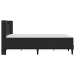 vidaXL Cadre de lit avec matelas Noir 140 x 190 cm Simili cuir