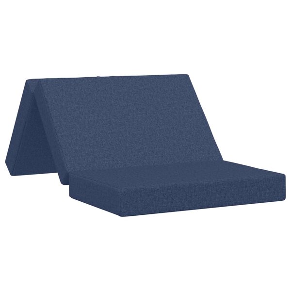 vidaXL Canapé-lit pliable 100 x 67 x 45 cm Bleu