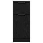 vidaXL Buffet noir chêne 30x30x70 cm MDF