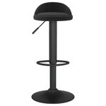 vidaXL Tabourets de bar lot de 2 Noir Velours