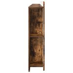 vidaXL Cabinet de Tête de Lit Chêne Fumé 215 x 18 5 x 100 cm