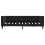 vidaXL Lit de jour avec matelas noir 90x190 cm velours