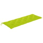 vidaXL Banc de jardin 3 places avec coussin 150 cm Bois d'eucalyptus