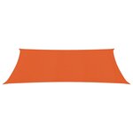 vidaXL Voile d'ombrage 160 g/m² rectangulaire orange 3x6 m PEHD