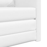 vidaXL Canapé-Lit Blanc 74 x 77 x 81 cm Velours