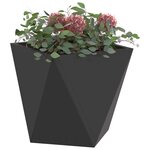 vidaXL Jardinière Noir 30 x 30 x 30 cm Acier