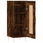 vidaXL Buffet Chêne fumé 34 5x34x90 cm Bois d'ingénierie