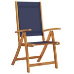 vidaXL Ensemble à manger de jardin 7Pièces bois d'acacia solide textilène